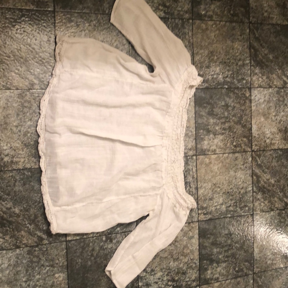 white off the shoulder top